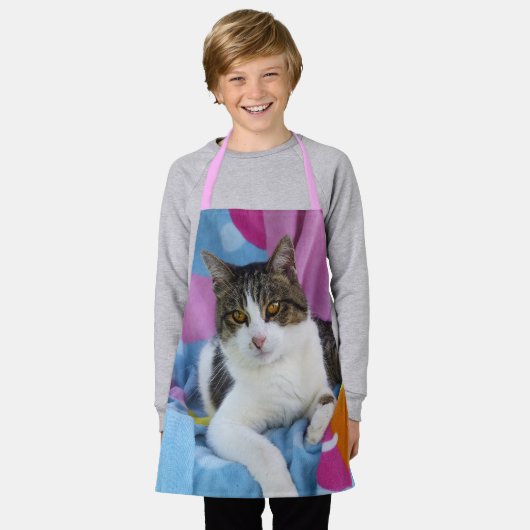 ビーチ毛布かわいこちゃん エプロン (着用した状態)