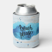 ビーチ水の色の素朴ビーチ 缶クーラー (缶正面)