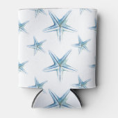 ビーチ水彩ブルースターフィッシュ 缶クーラー (正面)