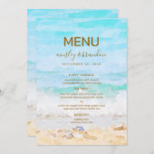 ビーチ水彩メニュー メニュー (正面/裏面)