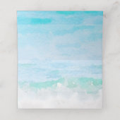 ビーチ水彩座席表 プレイスカード (内部開封)