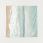 ビーチ水彩 タペストリー (正面(横))