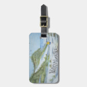 ビーチ水彩 ラゲッジタグ (正面縦)