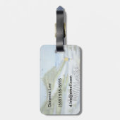 ビーチ水彩 ラゲッジタグ (裏面縦)