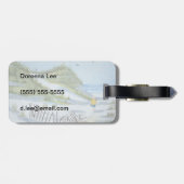 ビーチ水彩 ラゲッジタグ (裏面横)