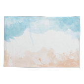 ビーチ水彩 枕カバー (裏面)