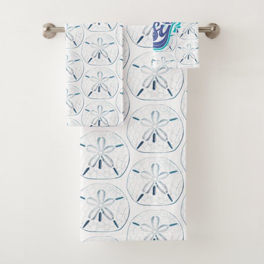 ビーチ水色サンドドルテイクit簡単 バスタオルセット (インサイチュ)