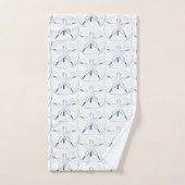 ビーチ水色サンドドルテイクit簡単 バスタオルセット (ハンドタオル)