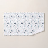 ビーチ水色サンドドルテイクit簡単 バスタオルセット (ハンドタオル)