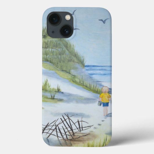 ビーチ水色 Case-Mate iPhoneケース (裏面)