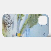 ビーチ水色 Case-Mate iPhoneケース (裏面 (横))