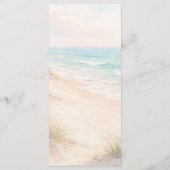 ビーチ沿いのディナーウェディング メニュー (裏面)