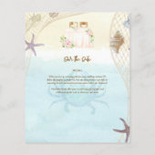 ビーチ沿岸の日付を保存する砂の海生活 (裏面)