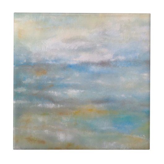 ビーチ沿岸テーマ抽象芸術ビーチ芸術 タイル (正面)