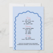 ビーチ沿岸バチェロレッテウィークエンドシーシェル 招待状 (裏面)