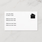 ビーチ沿岸実在不動産テーマ名刺 名刺 (裏面)