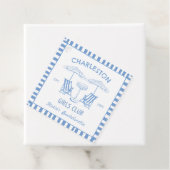 ビーチ沿岸手描きブルーバチェロレッテ フェイバータグ (インサイチュ)