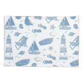 ビーチ沿岸枕ローケース 枕カバー (裏面)