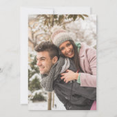 ビーチ沿岸航海の写真結婚上 招待状 (裏面)