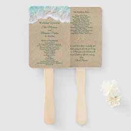 ビーチ波とヒトデ結婚式 プログラムファン ハンドファン