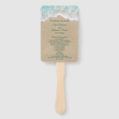 ビーチ波とヒトデ結婚式 プログラムファン ハンドファン (正面)