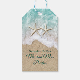 ビーチ波とヒトデ ギフトタグ