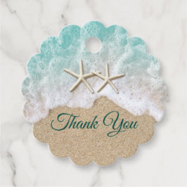 ビーチ波とヒトデ フェイバータグ