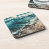 ビーチ波と砂テーマ絵を描ズ コースター (左側)