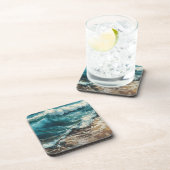 ビーチ波と砂テーマ絵を描ズ コースター (右側)