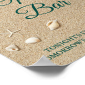 ビーチ波オープンバーポスター ポスター (角)