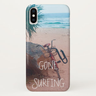 ビーチ波サーフィン及び自転車 iPhone X ケース