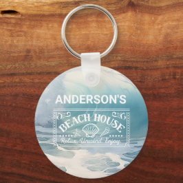 ビーチ波テーマ絵画ズ キーホルダー