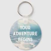 ビーチ波テーマ絵画ズ キーホルダー (裏面)