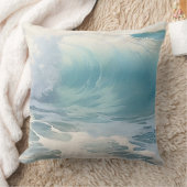 ビーチ波テーマ絵画ズ クッション (ブランケット)