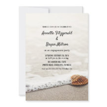 ビーチ波婚約パーティ