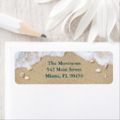 ビーチ波差出人住所ラベル ラベル (インサイチュ)