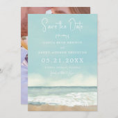 ビーチ波日付の保存 セーブザデート (正面/裏面)