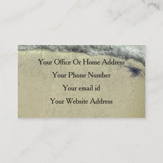 ビーチ波海エレガント芸術的サロンスパ 名刺 (裏面)