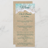 ビーチ波結婚のメニュー プログラム (正面/裏面)