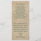 ビーチ波結婚式 プログラム (裏面)