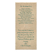 ビーチ波結婚式 プログラム2 ラックカード (裏面)