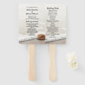 ビーチ波結婚式 プログラム ハンドファン (正面&裏面)