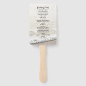 ビーチ波結婚式 プログラム ハンドファン (裏面)