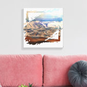 ビーチ波青 キャンバスプリント (インサイチュ (リビング))