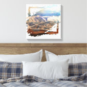 ビーチ波青 キャンバスプリント (インサイチュ (寝室))