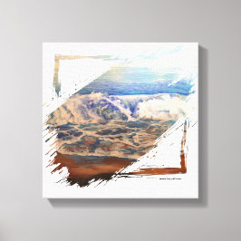 ビーチ波青 キャンバスプリント