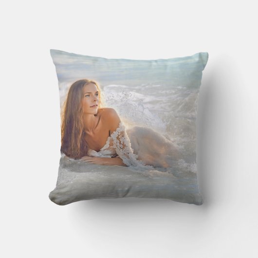 ビーチ波 クッション (正面)