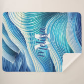 ビーチ波 シェルパブランケット (正面(横))