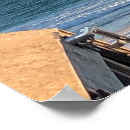 ビーチ波 ポスター (角)