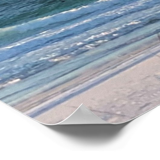 ビーチ波 ポスター (角)